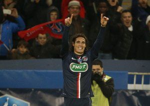 ادینسون کاوانی|پاریس سن ژرمن 2 - 0 موناکو  / جام حذفی