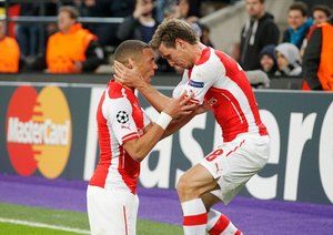 كيران گیبس|اندرلخت 1-2 آرسنال / لیگ قهرمانان