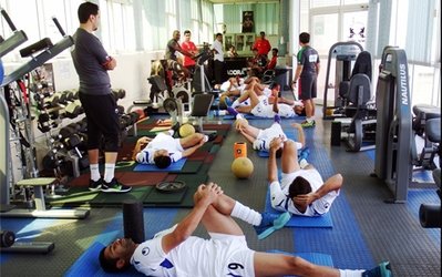 گزارش تصویری | تمرین نوبت صبح امروز تیم ملی در سالن بدنسازی باشگاه ایرانیان