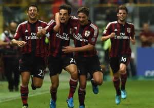 شادی بازیکنان میلان