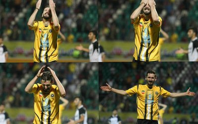 حاشیه سپاهان - پدیده | خلعتبری بعد از تعویض با ناراحتی به رختکن رفت