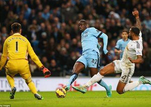 یحیی توره|منچستر سیتی 2 - 1 سوانسی / لیگ جزیره