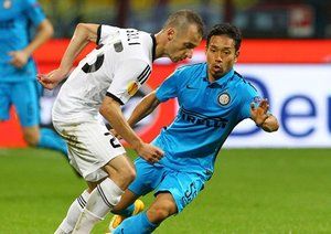 يوتو ناگاتومو|اینترمیلان 2 - 0 قره باغ / لیگ اروپا