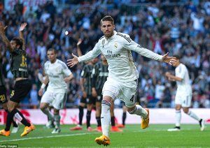 سرخیو راموس|رئال مادرید 3 - 1 مالاگا / لالیگا