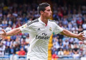 جیمز رودریگز|لاکرونیا 2 -8 رئال مادرید / لالیگا