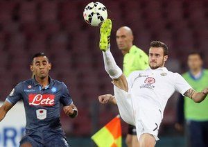 عکس العمل بازیکن ورونا|ناپولی 6 - 2 هلاس ورونا / سری آ