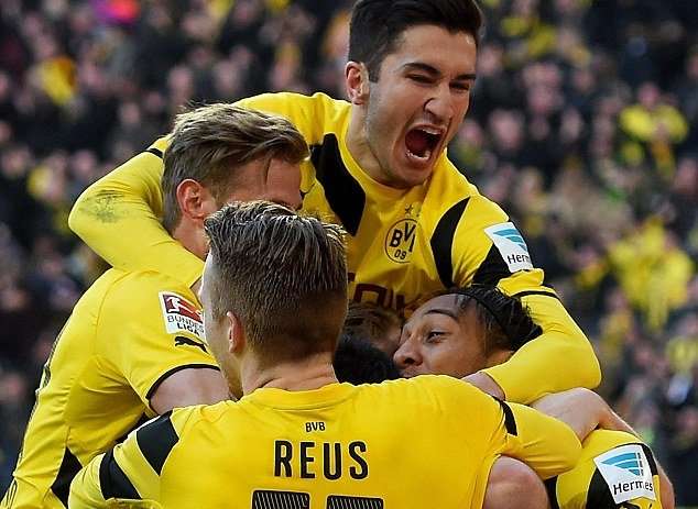 شادی بازیکنان دورتموند