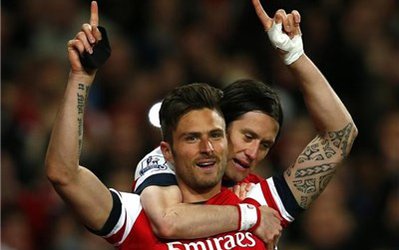 آرسنال با شکست وستهام به رده چهارم جدول بازگشت