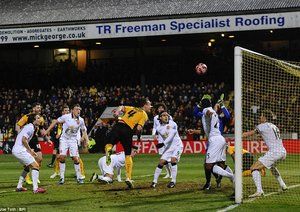 موقعیت خطرناک برای کمبريج يونايتد|کمبریج یونایتد 0 - 0 منچستر یونایتد / جام حذفی