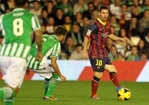 رئال بتیس ۱-۴ بارسلونا/هفته سیزدهم