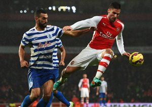 اليوير ژیرود|آرسنال 2 - 1 کوئینز پارک رنجرز / لیگ جزیره