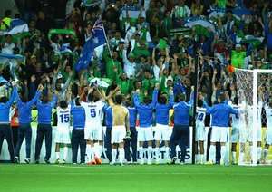 شادمانی بازیکنان ازبکستان