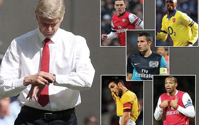 "آرسن ونگر" طی 9 سال پنج کاپیتان آرسنال را فروخت