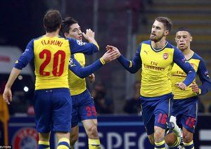 آرون رمزی|گالاتاسراي 1 - 4 آرسنال / لیگ قهرمانان