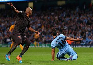 سرخیو آگرو|منچسترسیتی 1-1 آ اس رم / لیگ قهرمانان