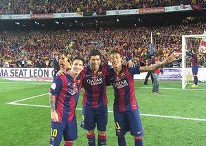 مسی - سوارز - نیمار|بارسلونا 3 - 1 اتلتیکو مادرید / قهرمانی بارسا در کوپا دل ری