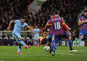 سرخیو آگرو|کریستال پالاس 2 - 1 منچستر سیتی / لیگ جزیره