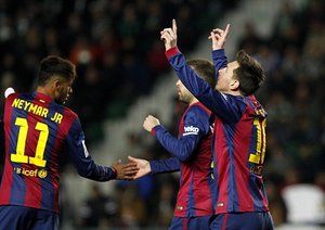 لیونل مسی|اِلچه 0 - 6 بارسلونا / لالیگا