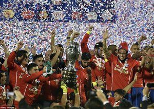 جشن قهرمانی شیلی|شیلی 0 (3) - (1) 0 آرژانتین / فینال کوپا آمریکا