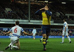 اليوير ژیرود|کوئینز پارک رنجرز 1 - 2 آرسنال / لیگ جزیره