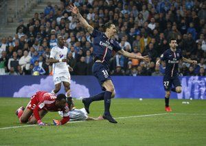 زلاتان ایبراهیموویچ|المپیک مارسی 2 - 3 پاریس سن ژرمن / لوشامپیونه