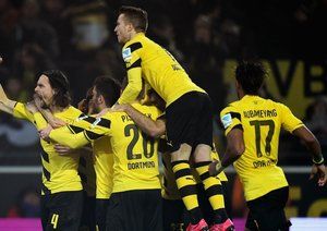 شادی بازیکنان دورتموند|بوروسيا دورتموند 4 - 2 ماینتس / بوندسلیگا