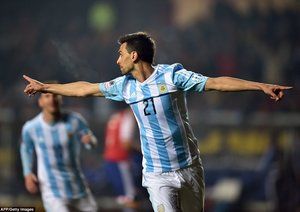 خاویر پاستوره|آرژانتین 6 - 1 پاراگوئه /  کوپا آمریکا 2015