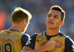 الکسیس سانچز|لیستر سیتی 2 - 5 آرسنال / لیگ جزیره