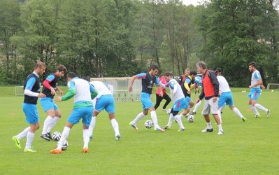 نخستین تمرین تیم ملی فوتبال برگزار شد