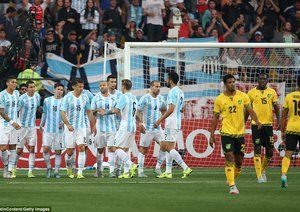 شادی بازیکنان آرژانتین