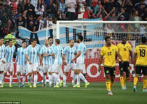 شادی بازیکنان آرژانتین|آرژانتین 1 - 0 جامائیکا / کوپا آمریکا 2015
