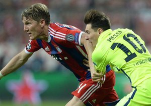 شواینشتایگر - لئو مسی|بایرن مونیخ 3 - 2 بارسلونا / لیگ قهرمانان