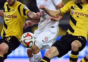 درگیری بازیکنان سر توپ|بوروسيا دورتموند 4 - 2 ماینتس / بوندسلیگا