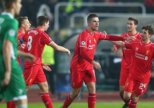 جردن هندرسون|لادوگورتس 2 - 2 لیورپول / لیگ قهرمانان