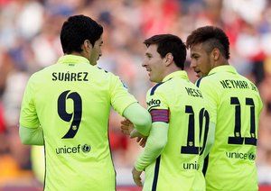 نیمار - لیونل مسی - سوارز|گرانادا 1 - 3 بارسلونا / لالیگا