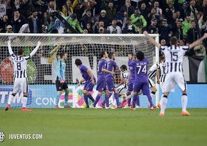 شادی بازیکنان یووه|یوونتوس 3 - 2 فیورنتینا / سری آ