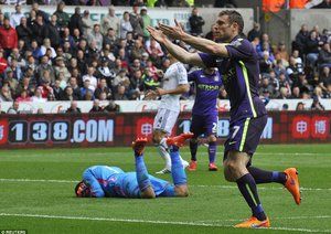 جیمز میلنر|سوانسی 2 - 4 منچستر سیتی / لیگ جزیره