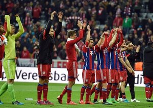 شادی بازیکنان بایرن