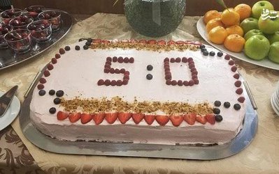 عکس/ کیک خاص روس‌ها پس از شکست عربستان