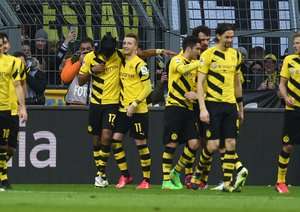 شادی بازیکنان دورتموند