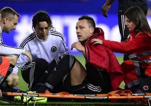 جان تری|بدترین صحنه این بازی برای هوادارن چلسی مصدومیت کاپیتان تری و خارج شدن او از بازی بود