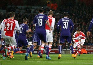 الکسیس سانچز|آرسنال 3 - 3 اندرلشت / لیگ قهرمانان