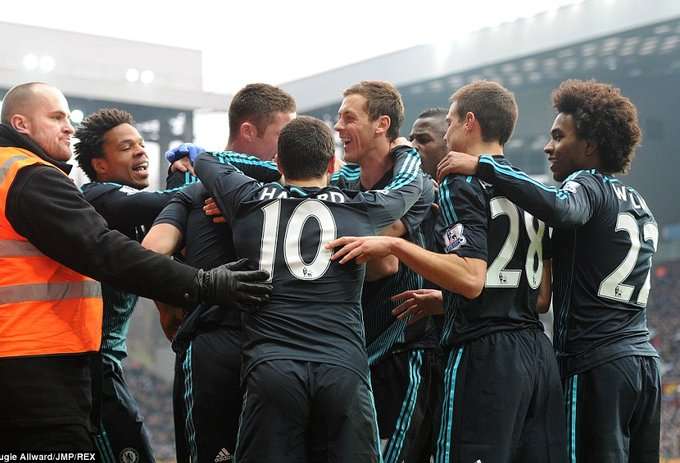 شادی بازیکنان چلسی