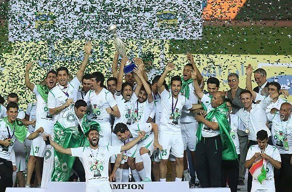 جشن قهرمانی بازیکنان ذوب آهن