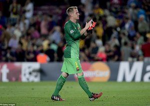 مارك-آندره تر اشتگن|بارسلونا 1-0 آپوئل / لیگ قهرمانان