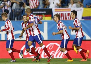 شادی بازیکنان اتلتیکو