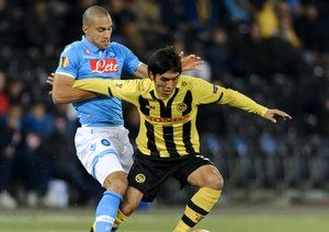 گوکان اینلر|یانگ بویز 2 - 0 ناپولی / لیگ اروپا