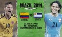 کلمبیا 2 - 0 اروگوئه