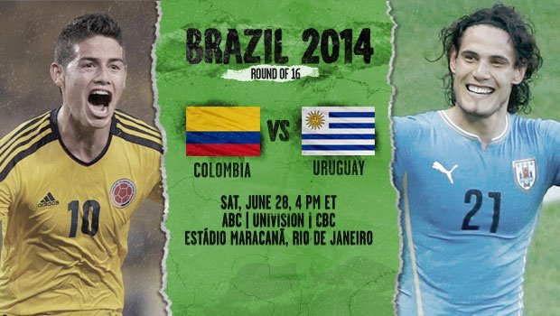 کلمبیا 2 - 0 اروگوئه