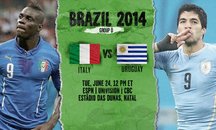 ایتالیا 0 - 1 اروگوئه